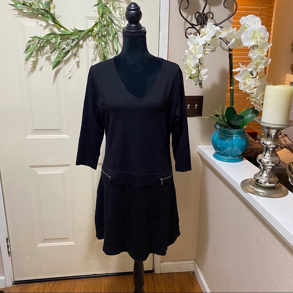 Neiman Marcus Shift Style Front Pockets 3/4” Arm - image 2